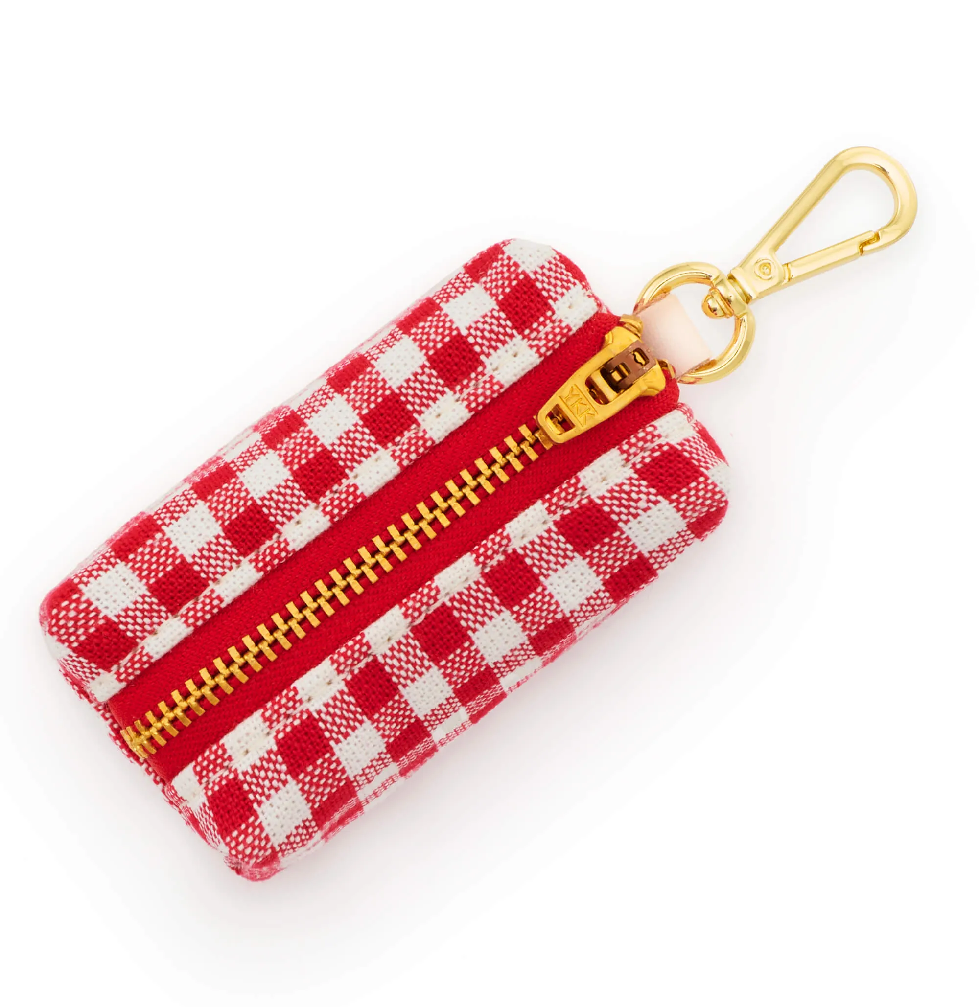 Red Gingham Waste Bag Dispenser