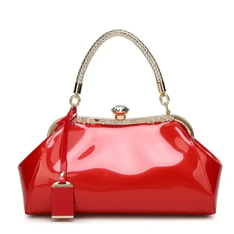 Red Patent Women's Handbag