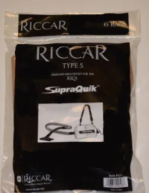 Riccar Vacuum Bags Paper SupraQuik Canister RSQ-6