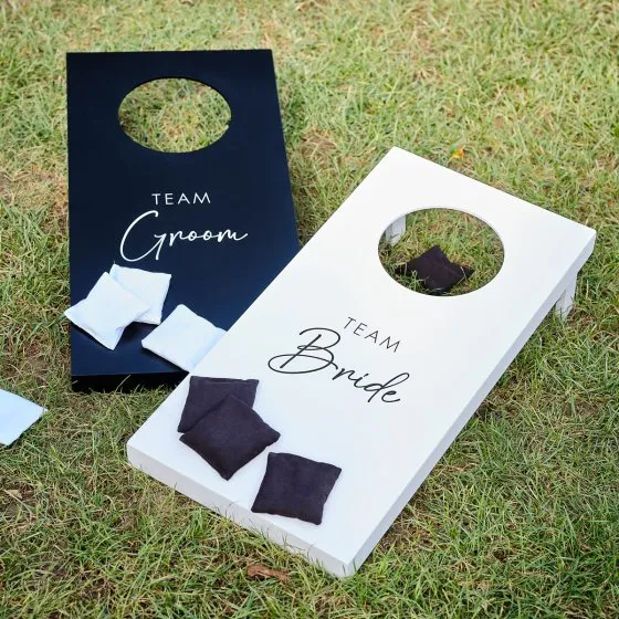 Rustic Romance Wedding Cornhole Game 2pk