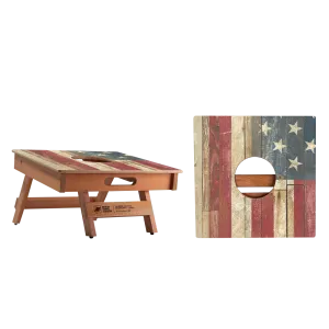 Rustic USA Flag Cornhole Airmail Box