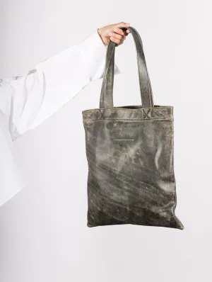 Simple Tote Bag in Black by MM6 Maison Margiela