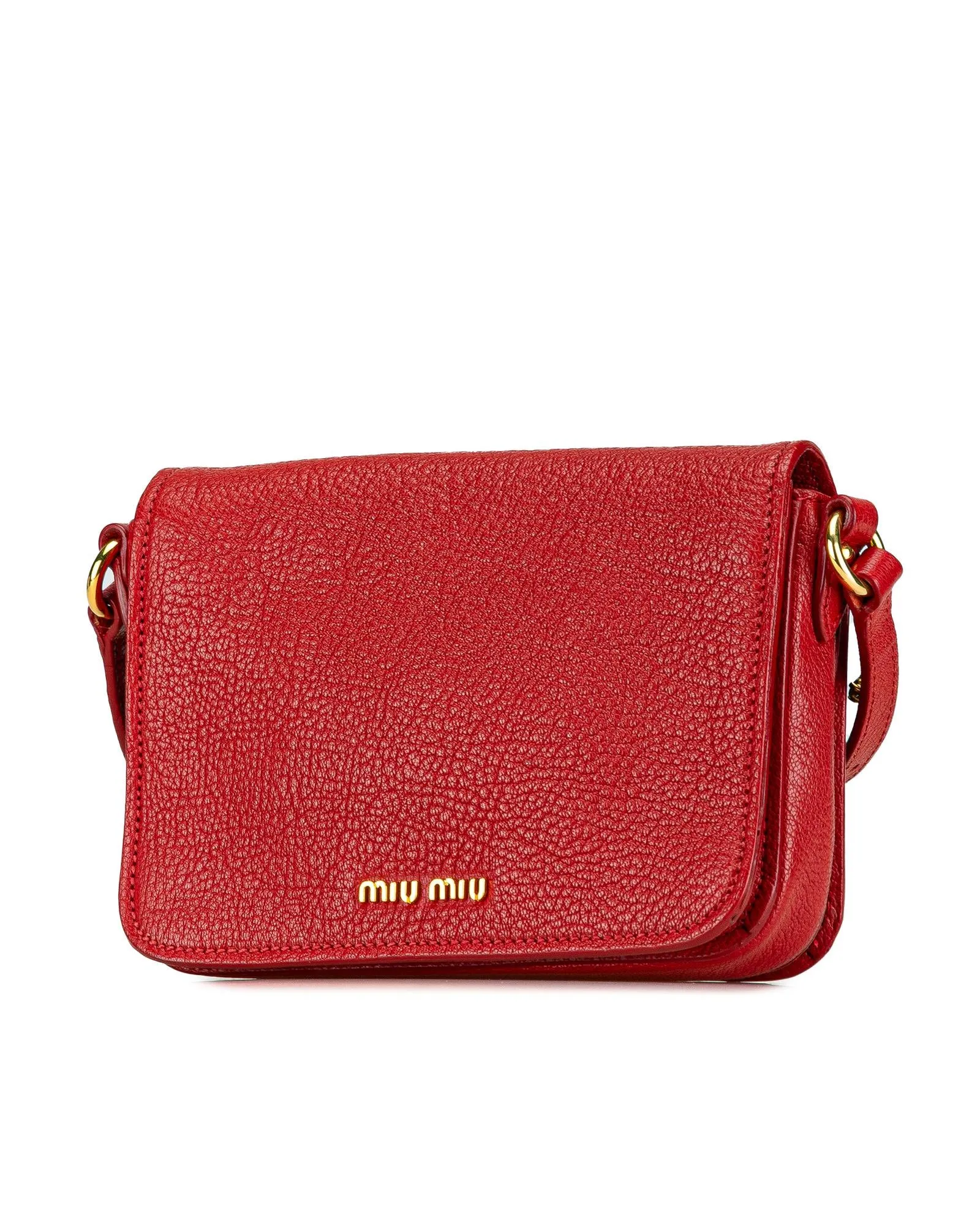 Studded Leather Crossbody Bag with Magnetic Snap Closure