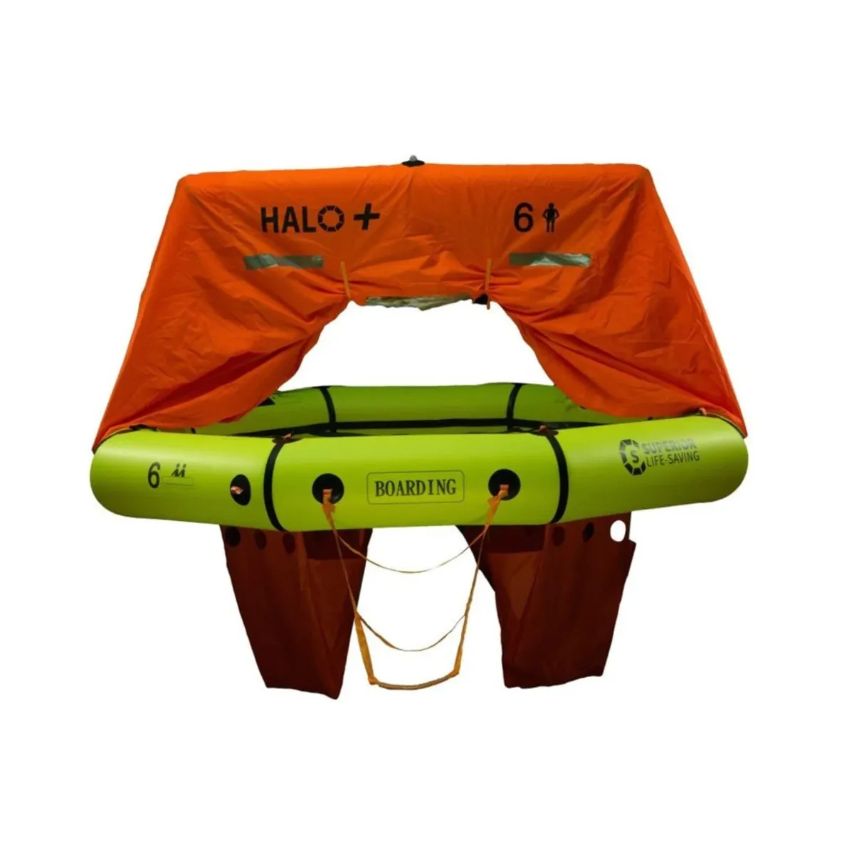 Superior HALO   Compact With Canopy Recreational Life Raft, 2-8 person