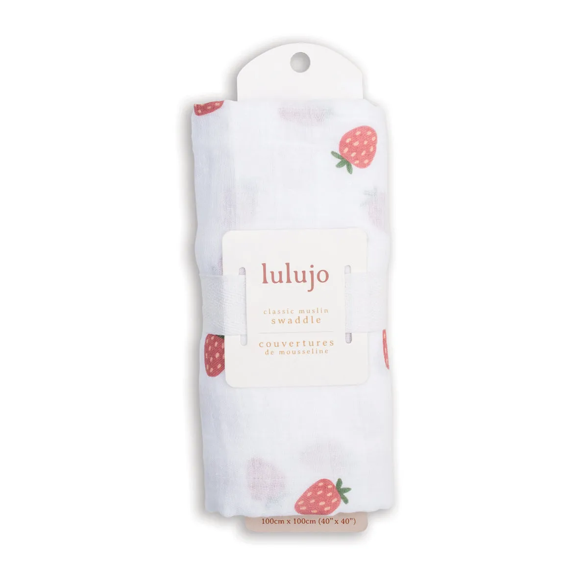 Swaddle Blanket Multipurpose Muslin - Strawberries