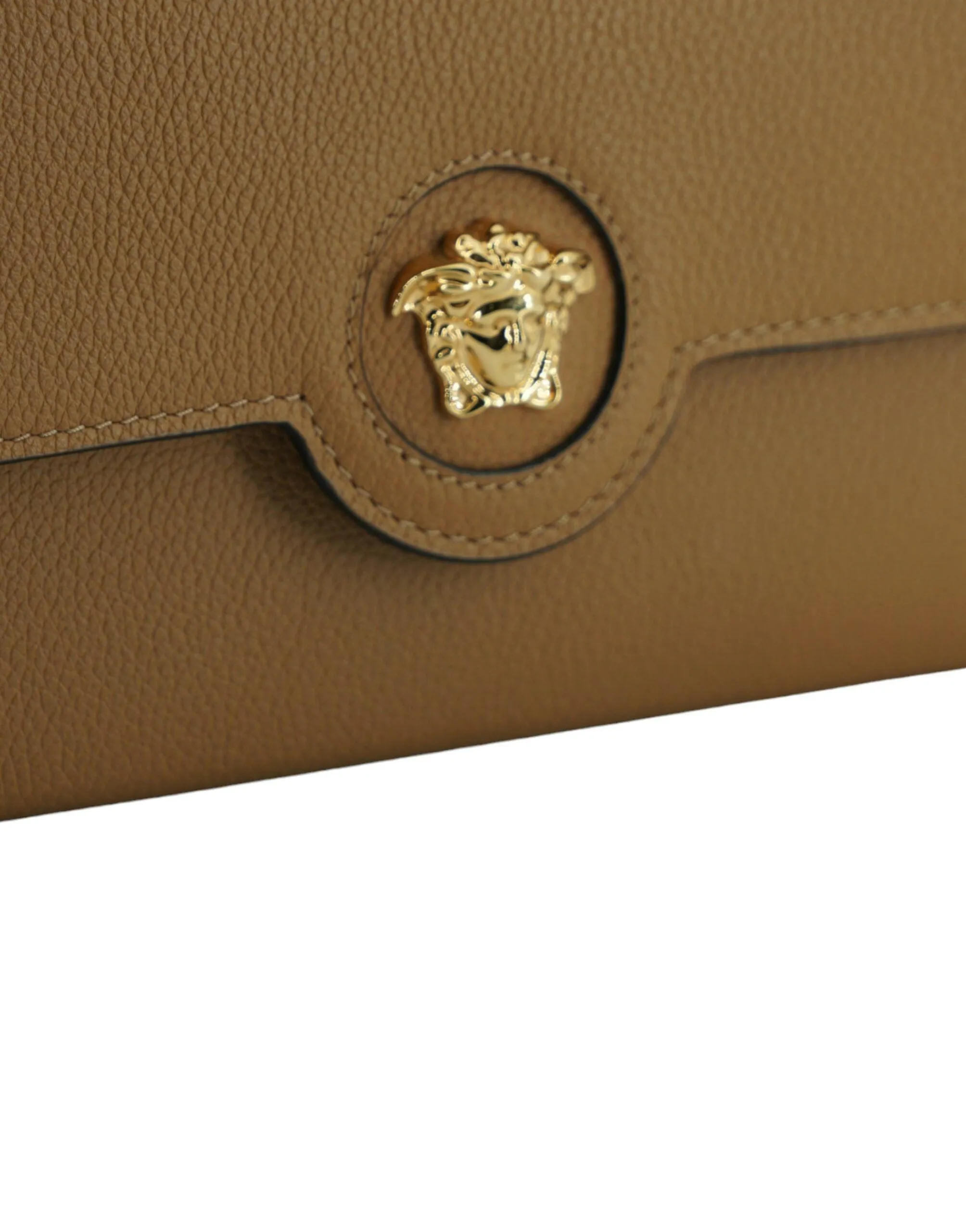 Versace Brown Calf Leather Medusa Wallet