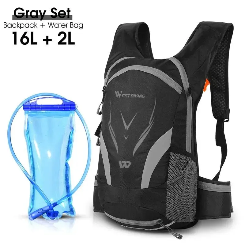 WEST BIKING Bike Bags Portable Waterproof Backpack 10L Cycling Water Bag Outdoor Sport Climbing Hiking Pouch Hydration Backpack