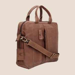 WILTSHIRE Leather Laptop Messenger Bag for Men